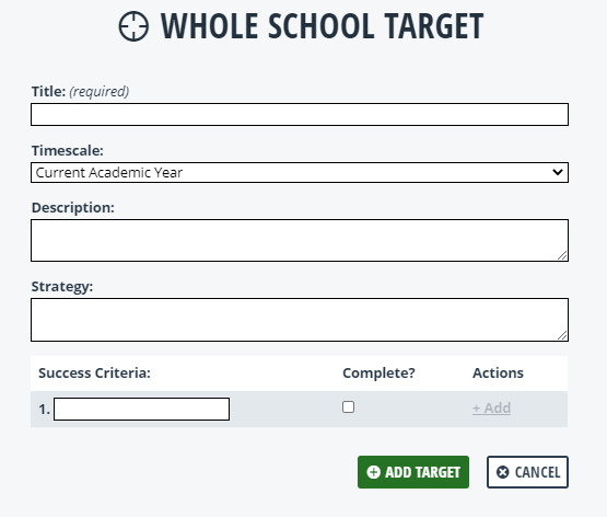 Creating and Using Whole School Targets – Perspective